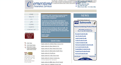 Desktop Screenshot of cornerstoneins.net